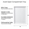 Avant White Plastic Serving Trays (Set of 3) 15” x 10” | Large Reusable Rectangular Party Platters | Serve Appetizers, Fruit, Veggies, & Desserts | BPA-Free & Made in USA